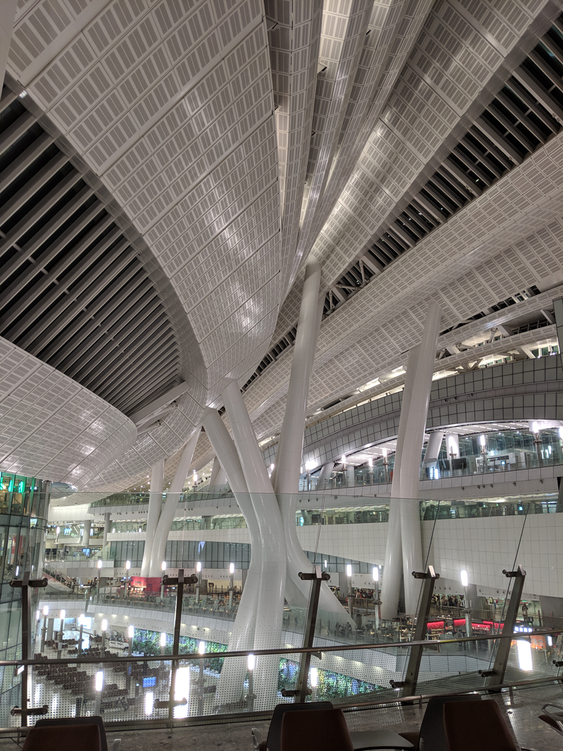 Didn’t ride, but visited the new HSR station to check out the striking architecture. The chief architect wanted the traveller to be in a surreal zone and “forget where the ground level was.” I think he succeeded. There’s a lot of controversy surrounding the security/immigration/customs execution, but that should not distract from the amazing engineering and construction achievement.